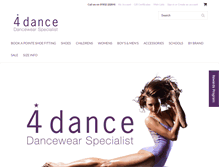 Tablet Screenshot of 4dance.co.uk